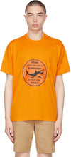 Burberry Orange Oversized Shark Graphic T-Shirt - T-shirt graphique de requin surdimensionné orange burberry - 버버리 오렌지 대형 상어 그래픽 티셔츠