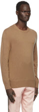 Burberry Tan Cashmere Monogram Motif Sweater