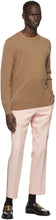 Burberry Tan Cashmere Monogram Motif Sweater