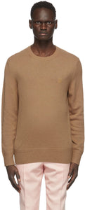 Burberry Tan Cashmere Monogram Motif Sweater - Pull motif monogramme Burberry Tan Cachemire Monogram - 버버리 탄 캐시미어 모노그램 모티브 스웨터