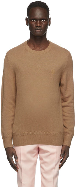 Burberry Tan Cashmere Monogram Motif Sweater - Pull motif monogramme Burberry Tan Cachemire Monogram - 버버리 탄 캐시미어 모노그램 모티브 스웨터