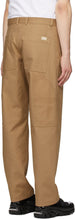 Burberry Tan Cotton Twill Tailored Trousers