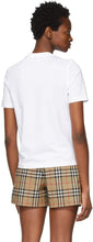 Burberry White Jemma Logo T-Shirt