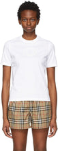 Burberry White Jemma Logo T-Shirt - Burberry White Jemma Logo T-shirt - 버버리 화이트 jemma 로고 티셔츠
