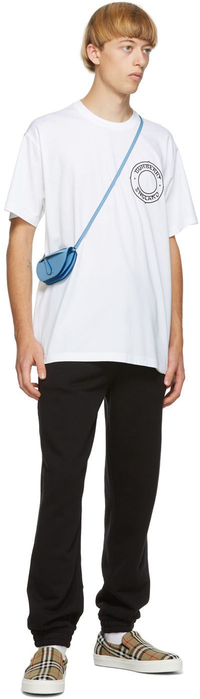 Burberry White Logo Crest T-Shirt