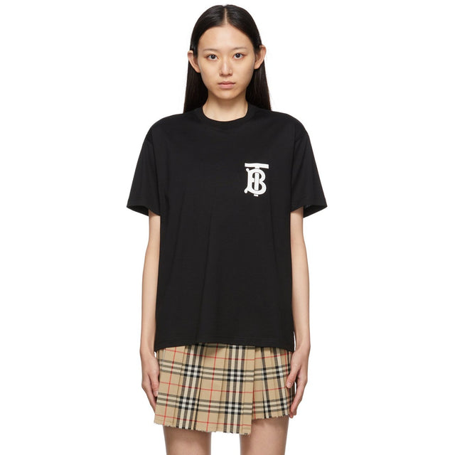 Burberry White 'Love' Graphic Carrick T-Shirt - T-shirt graphique Burberry White 'Love' Carrick Carrick - 버버리 화이트 '사랑'그래픽 캐릭 티셔츠