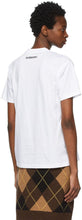 Burberry White Marine Sketch Oversized T-Shirt