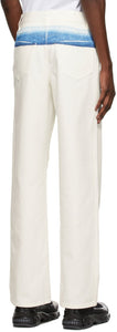 Burberry White Mermaid Tail Jeans