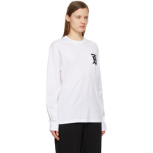 Burberry White Monogram Atherton Long Sleeve T-Shirt