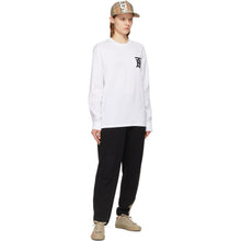 Burberry White Monogram Atherton Long Sleeve T-Shirt