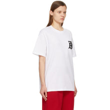 Burberry White Monogram Emerson T-Shirt