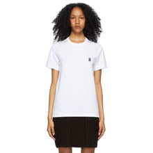 Burberry White Monogram Parker T-Shirt - T-shirt Burberry White Monogram Parker - 버버리 화이트 모노그램 파커 티셔츠