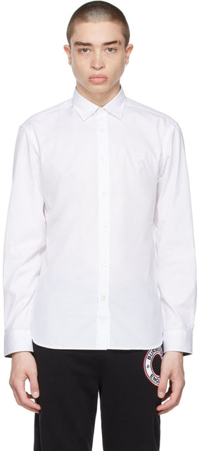 Burberry White Monogram Sherwood Shirt - Burberry blanche monogramme sherwood shirt - 버버리 화이트 모노그램 셔츠 셔츠