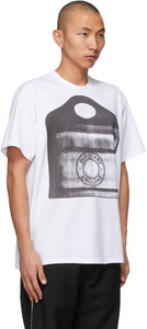 Burberry White Pocket Bag Print T-Shirt