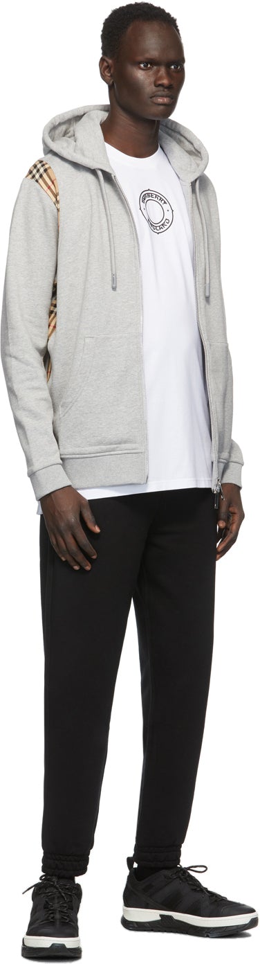 Burberry White Raised Print T-Shirt