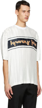 Burberry White Satin PlissÃ© T-Shirt