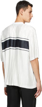 Burberry White Satin PlissÃ© T-Shirt