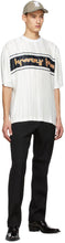 Burberry White Satin PlissÃ© T-Shirt