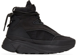 C2H4 Black Atom Alpha Lace-Up Boots - Bottes alpha à lacets alpha c2h4 noir - C2H4 블랙 아톰 알파 레이스 업 부츠