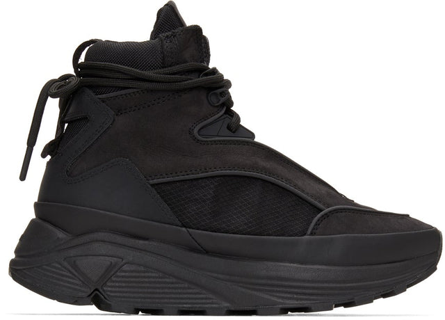 C2H4 Black Atom Alpha Lace-Up Boots - Bottes alpha à lacets alpha c2h4 noir - C2H4 블랙 아톰 알파 레이스 업 부츠