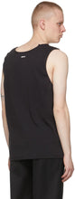 C2H4 Black 'My Own Private Planet' Layered Literal Tank Top