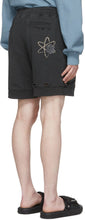 C2H4 Black 'My Own Private Planet' Patched Ruin Sweat Shorts