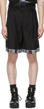 C2H4 Black 'My Own Private Planet' Sequin Layered Tailored Shorts - C2H4 Black 'My PROPRE PLANET PRIVÉE PLANET' SOUPINE COURTÉ SOUPARDÉ SOUPARDÉ - C2H4 블랙 '내 자신의 개인 행성'스팽글 층층 맞춤형 반바지
