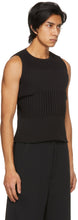 CFCL Black Fluted Tank Top