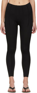 CFCL Black Indent Stripe Leggings - Leggings à rayures noires CFCL - CFCL 블랙 들여 쓰기 스트라이프 레깅스