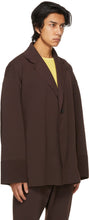 CFCL Brown Milan Rib Enwrap Jacket