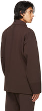 CFCL Brown Milan Rib Enwrap Jacket