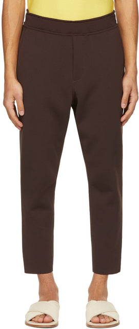 CFCL Brown Milan Rib Tapered Trousers - Pantalon conique CFCL Milan Milan Milan Milan - CFCL 브라운 밀란 립 테이퍼가있는 바지