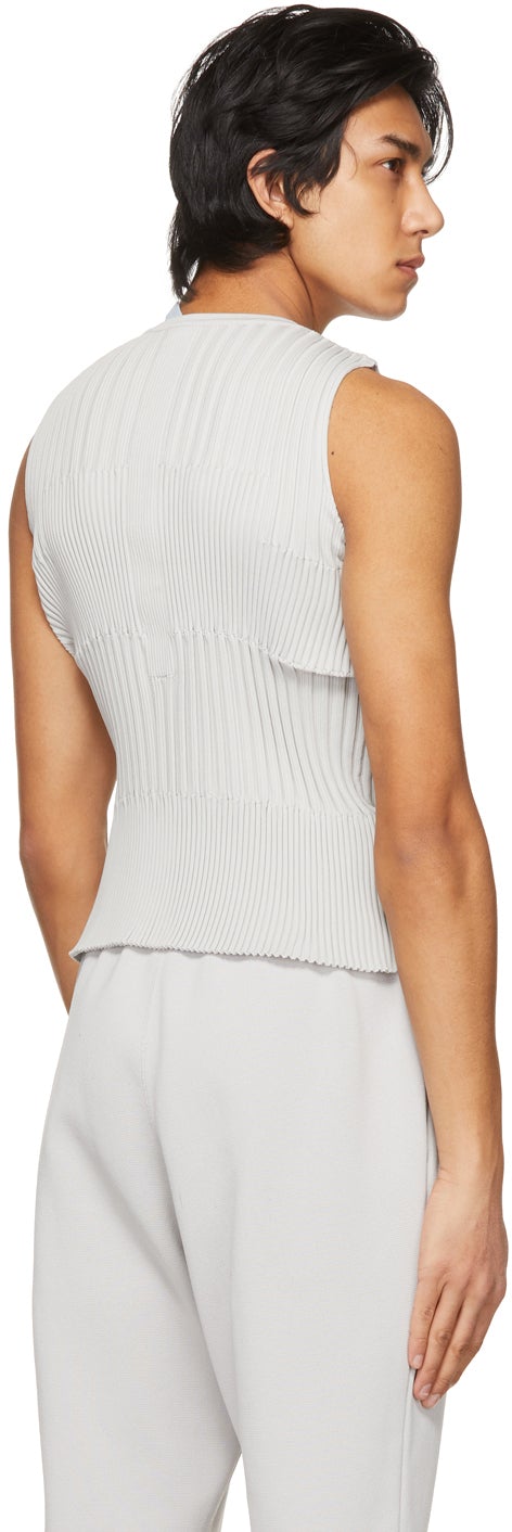 CFCL Grey Fluted Tank Top – BlackSkinny