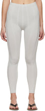 CFCL Grey Indent Stripe Leggings - CFCL GRIS ENDENT LEGGINGS DE STRIES - CFCL 회색 들여 쓰기 스트라이프 레깅스