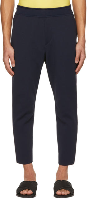 CFCL Navy Milan Rib Tapered Trousers - Pantalon conique CFCL Navy Milan Milan Milan - CFCL Navy Milan Rib 테이퍼 바지