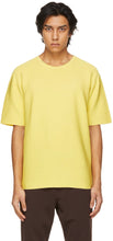 CFCL Yellow Garter Half Sleeve T-Shirt - T-shirt demi-manche à moitié jaune CFCL - CFCL 노란 가터 반 슬리브 티셔츠