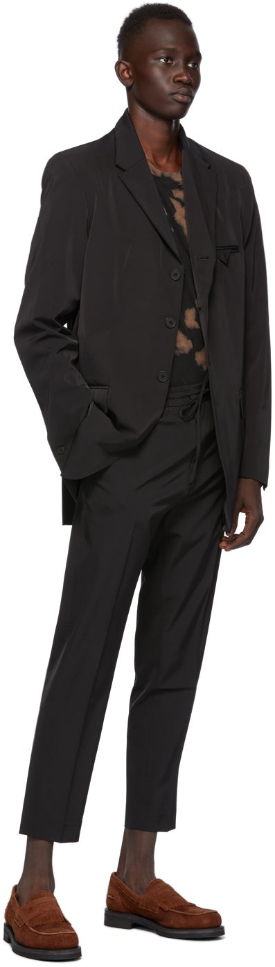 CMMN SWDN Black Stan Trousers