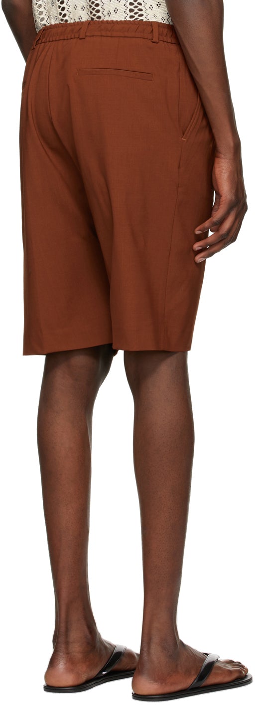 CMMN SWDN Brown Jayson Shorts BlackSkinny