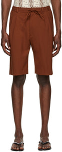 CMMN SWDN Brown Jayson Shorts - CMMN SWDN BROWN JAYSON Short - CMMN SWDN 브라운 Jayson 반바지