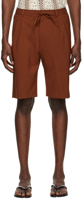 CMMN SWDN Brown Jayson Shorts - CMMN SWDN BROWN JAYSON Short - CMMN SWDN 브라운 Jayson 반바지