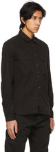 C.P. Company Black Gabardine Garment-Dyed Shirt