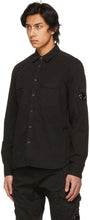 C.P. Company Black Gabardine Garment-Dyed Shirt