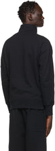 C.P. Company Black Garment-Dyed Quarter Zip Sweatshirt