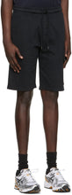 C.P. Company Black Light Jersey Garment Dyed Cargo Shorts