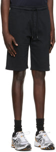 C.P. Company Black Light Jersey Garment Dyed Cargo Shorts