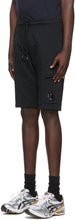 C.P. Company Black Light Jersey Garment Dyed Cargo Shorts