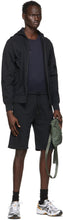 C.P. Company Black Light Jersey Garment Dyed Cargo Shorts