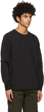 C.P. Company Black Nylon Stretch Double Sweatshirt