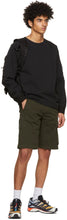 C.P. Company Black Nylon Stretch Double Sweatshirt