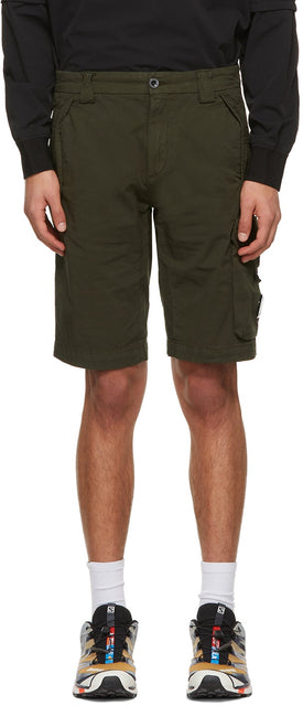 C.P. Company Green Bermuda Cargo Shorts - C.p. Société Green Bermuda Cargo Shorts - ...의 회사 그린 버뮤다화물 반바지